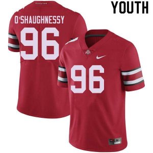 Youth Ohio State Buckeyes #96 Michael O'Shaughnessy Red Nike NCAA College Football Jersey Black Friday BPP7044GL
